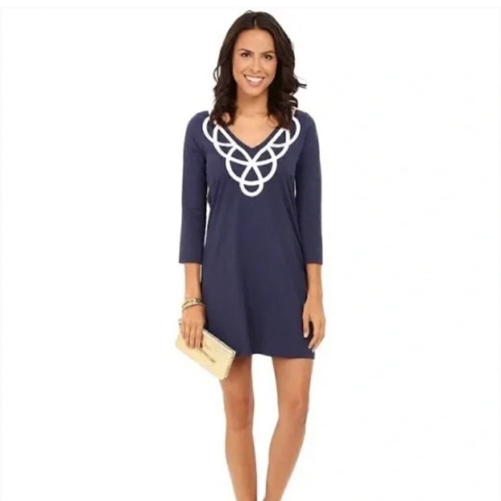 Lilly Pulitzer Blaire dress in true navy, size S